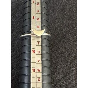 Sterling Silver 925 Size 9 Bird Ring Necklace #345